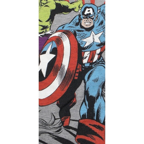 Marvel Tank Top Mens XL Gray Avengers Comic All Over Print Muscle Tee Shirt - Picture 6 of 8